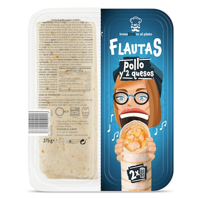 Flautas de pollo y 2 quesos Dia Al Punto 275 g-0