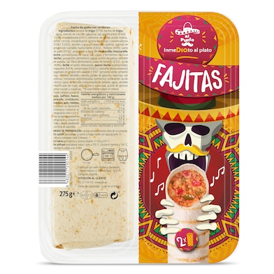 Fajitas de pollo con verduras Dia Al Punto 275 g-0 Fajitas de pollo con verduras Dia Al Punto 275 g-0