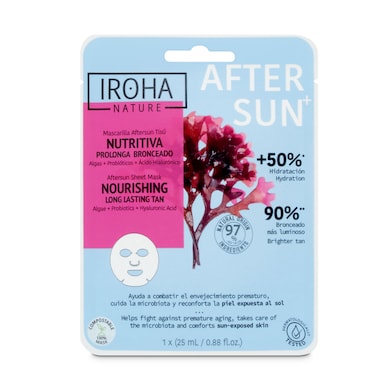 Mascarilla facial after sun calmante Iroha nature 1 unidad-0