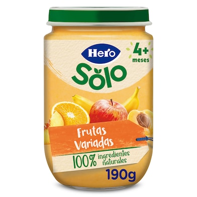 Puré de frutas variadas Hero 190 g-0 Puré de frutas variadas Hero 190 g-0