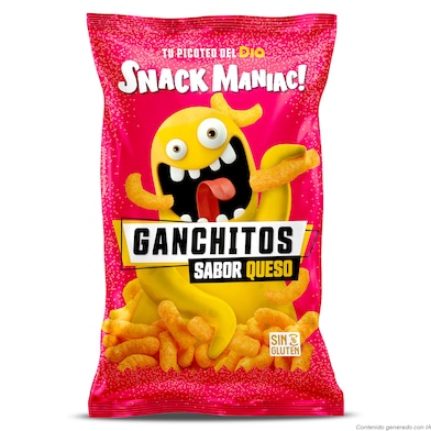 Ganchitos sabor queso Dia Snack Maniac 80 g-0