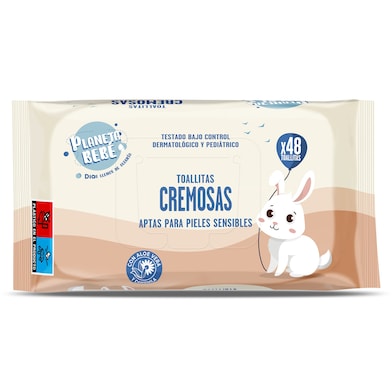 Toallitas para bebés cremosas Dia Planeta Bebé 48 unidades-0 Toallitas para bebés cremosas Dia Planeta Bebé 48 unidades-0