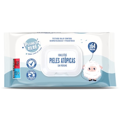 Toallitas para bebés con piel atópica Dia Planeta Bebé 64 unidades-0 Toallitas para bebés con piel atópica Dia Planeta Bebé 64 unidades-0