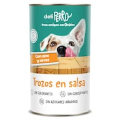 Alimento para perros trozos en salsa con ave y arroz Dia Deliperro 1.25 Kg
