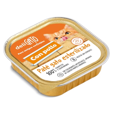 Paté para gato esterilizado con pollo Dia Deligato 100 g-0 Paté para gato esterilizado con pollo Dia Deligato 100 g-0