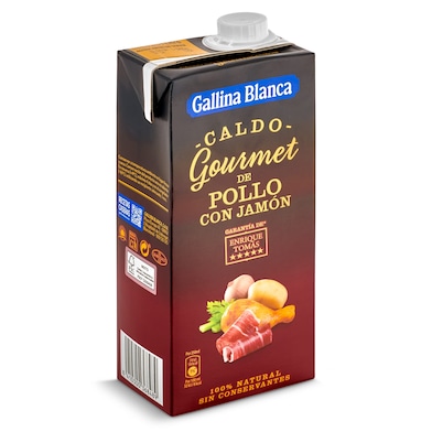 Caldo de pollo con jamón gourmet Gallina Blanca 1 L-0