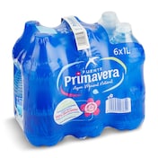 Agua mineral Fuente Primavera pack 6 x 1 L
