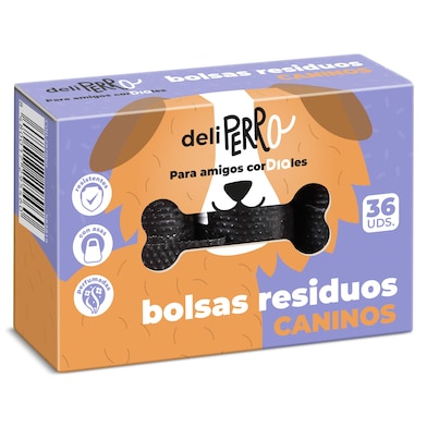 Bolsas para residuos caninos con asas Dia Deliperro 36 unidades-0 Bolsas para residuos caninos con asas Dia Deliperro 36 unidades-0