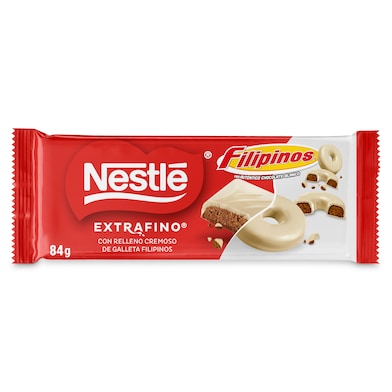 Chocolate blanco con relleno de galleta filipinos Nestlé Extrafino 84 g-0