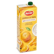 Bebida de zumo de naranja sin azúcares añadidos Juver Disfruta 1.5 L