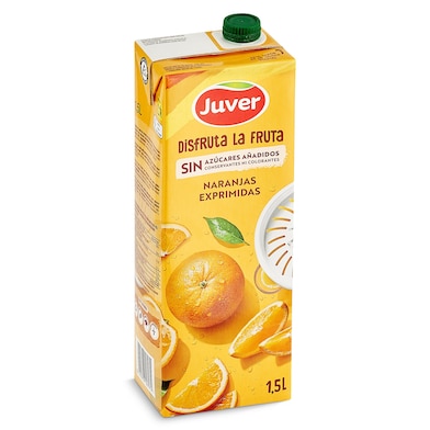 Bebida de zumo de naranja sin azúcares añadidos Juver Disfruta 1.5 L-0 Bebida de zumo de naranja sin azúcares añadidos Juver Disfruta 1.5 L-0