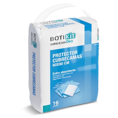 Protector cubrecamas 60 x 90 cm Dia Botikit 16 unidades-0 Protector cubrecamas 60 x 90 cm Dia Botikit 16 unidades-0