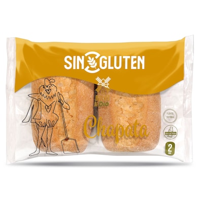 Chapata sin gluten El Molino de Dia 120 g-0 Chapata sin gluten El Molino de Dia 120 g-0