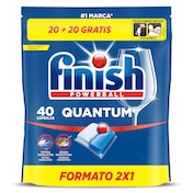 Pastillas lavavajillas quantum Finish 40 unidades