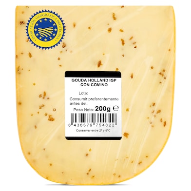 Queso gouda con comino Quesería del Mundo 200 g-0 Queso gouda con comino Quesería del Mundo 200 g-0