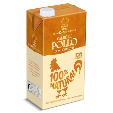 Caldo natural de pollo y hortalizas Dia Al Punto 1 L-0 Caldo natural de pollo y hortalizas Dia Al Punto 1 L-0