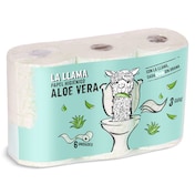 Papel higiénico aloe vera 3 capas Dia La Llama 6 unidades