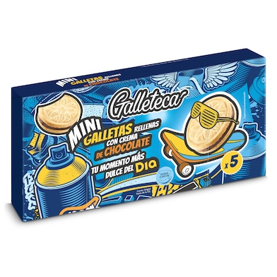 Mini galletas rellenas de crema de chocolate Galleteca de Dia 220 g-0 Mini galletas rellenas de crema de chocolate Galleteca de Dia 220 g-0
