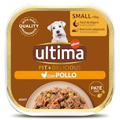Paté para perros mini con pollo Ultima 150 g
