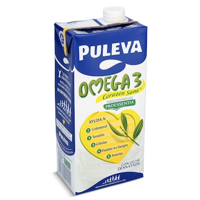 Leche desnatada omega 3 Puleva 1 L-0 Leche desnatada omega 3 Puleva 1 L-0
