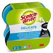 Estropajo salvauñas delicate Scotch brite pack 2 unidades