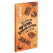 Chocolate relleno de avellana caramelizada y galleta Dia Temptation 100 g