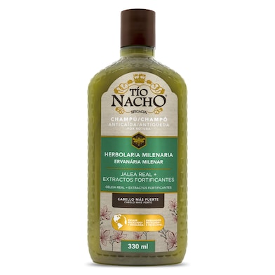 Champú anticaída herbolaria milenaria Tío Nacho 330 ml-0 Champú anticaída herbolaria milenaria Tío Nacho 330 ml-0