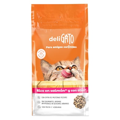 Alimento para gatos adultos con salmón y atún Dia Deligato 1.5 Kg-0 Alimento para gatos adultos con salmón y atún Dia Deligato 1.5 Kg-0
