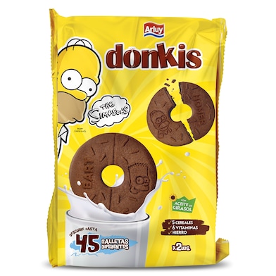 Galletas chocolateadas Los Simpsons Arluy 400 g-0 Galletas chocolateadas Los Simpsons Arluy 400 g-0