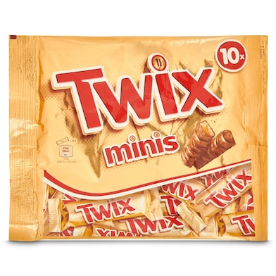 Mini barritas de chocolate y galleta rellena de caramelo Twix 227 g-0 Mini barritas de chocolate y galleta rellena de caramelo Twix 227 g-0