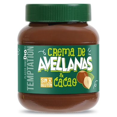 Crema de avellanas y cacao Dia Temptation 380 g-0 Crema de avellanas y cacao Dia Temptation 380 g-0