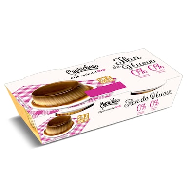 Flan de huevo doble 0% Dia Caprichoso 2 x 100 g-0