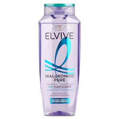 Champú purificante con ácido hialurónico Elvive 300 ml-0