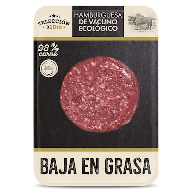 Burger de vacuno ecólogico baja en grasa Selección de Dia 150 g-0 Burger de vacuno ecólogico baja en grasa Selección de Dia 150 g-0