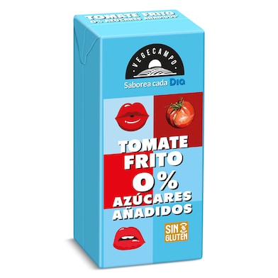 Tomate frito 0% azúcares añadidos Dia Vegecampo 390 g-0 Tomate frito 0% azúcares añadidos Dia Vegecampo 390 g-0