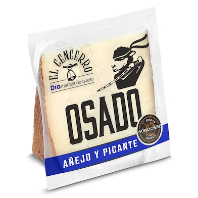 Queso de oveja añejo y picante Osado Dia El Cencerro 200 g-0 Queso de oveja añejo y picante Osado Dia El Cencerro 200 g-0