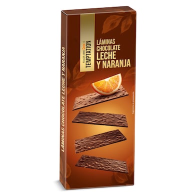 Láminas de chocolate con leche y naranja Dia Temptation 100 g-0