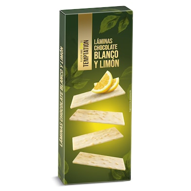 Láminas de chocolate blanco y limón Dia Temptation 100 g-0
