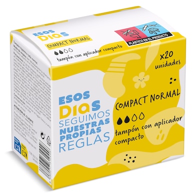Tampón compact normal Esos Dias 20 unidades-0 Tampón compact normal Esos Dias 20 unidades-0