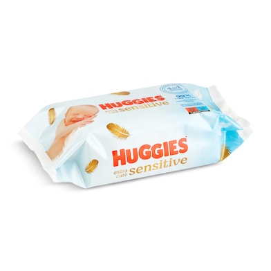 Toallitas húmedas para bebé 99% agua pura Huggies Extra Care 56 unidades-0