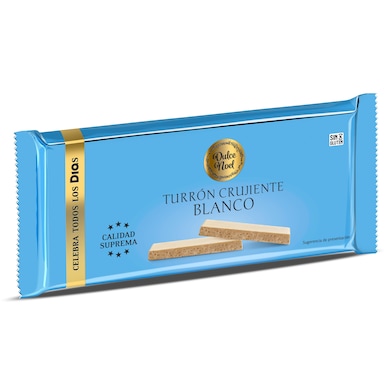 Turrón crujiente de chocolate blanco Dia Dulce Noel 150 g-0 Turrón crujiente de chocolate blanco Dia Dulce Noel 150 g-0
