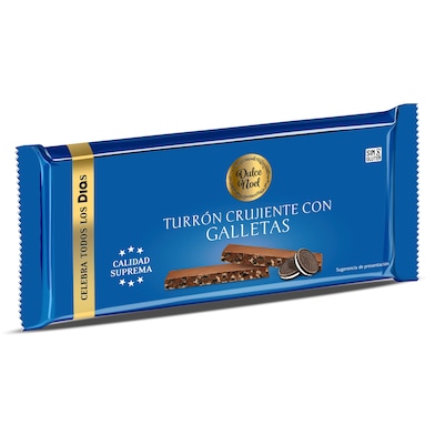 Turrón crujiente con galletas Dia Dulce Noel 150 g-0 Turrón crujiente con galletas Dia Dulce Noel 150 g-0
