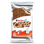 Obleas con doble relleno cards Kinder 26 g