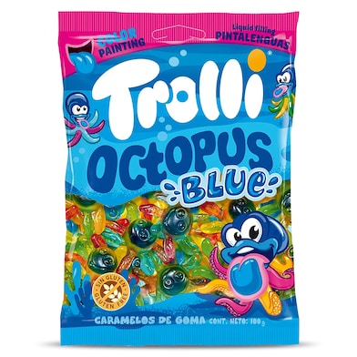 Golosinas octopus blue Trolli 100 g-0