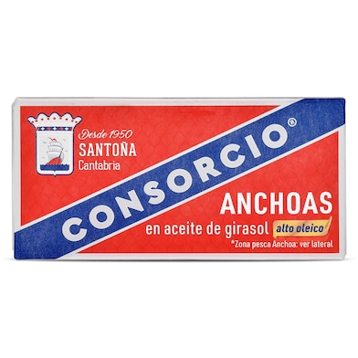 Anchoas en aceite de girasol alto oleico Consorcio 23 g-0