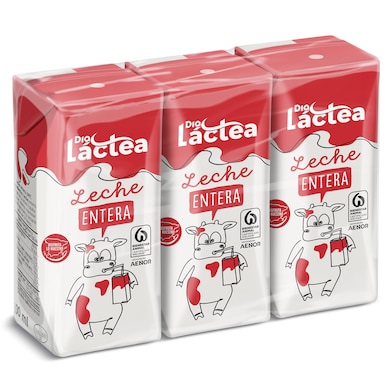Leche entera Dia Láctea 3 x 200 ml-0