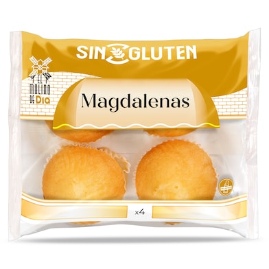 Magdalenas sin gluten El Molino de Dia 160 g-0 Magdalenas sin gluten El Molino de Dia 160 g-0