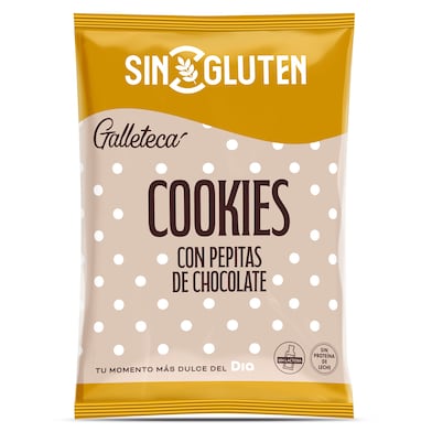 Galletas con pepitas de chocolate sin gluten Galleteca de Dia 100 g-0 Galletas con pepitas de chocolate sin gluten Galleteca de Dia 100 g-0
