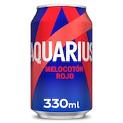 Aquarius de melocotón rojo lata 330 ml