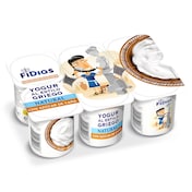 Yogur griego natural con azúcar de caña Dia Fidias 6 x 125 g